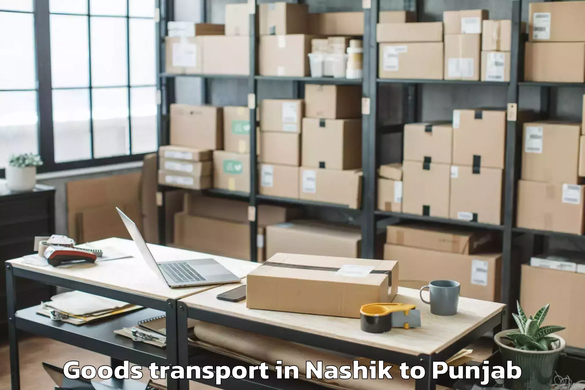 Affordable Nashik to Jaito Goods Transport